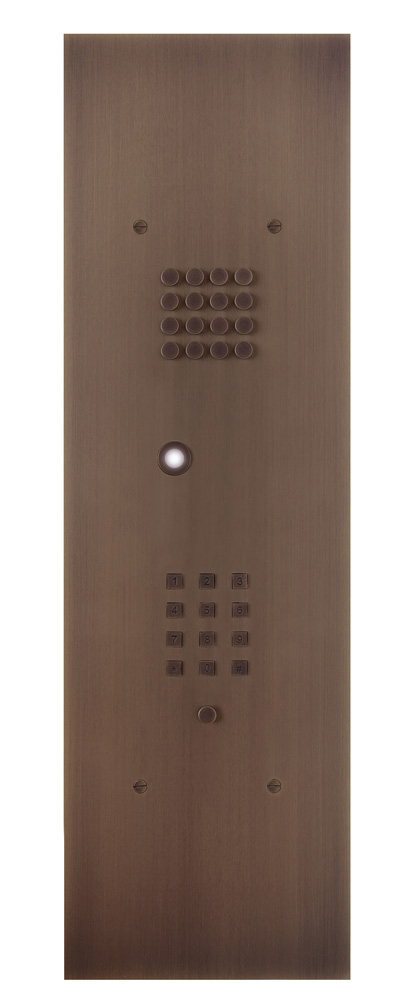 Wizard Bronze rustic IP 1 button large model andkeypad 